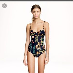 J.Crew Ratti fish print swimsuit size 2